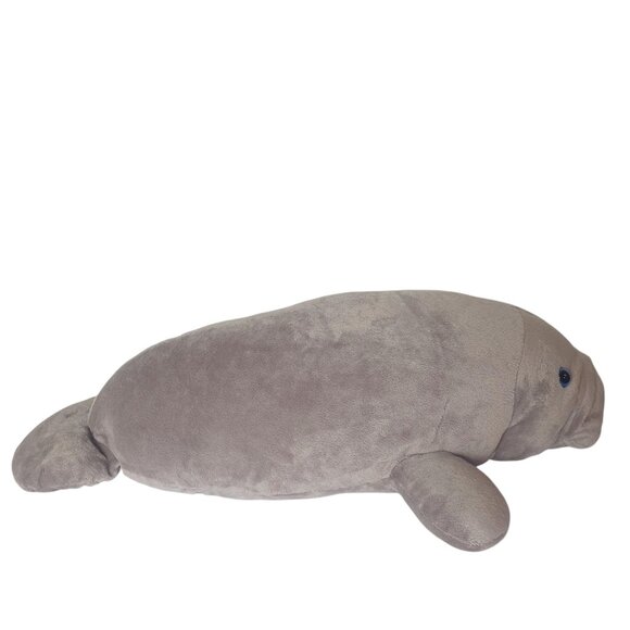 VTG Wishpets Manatee 24" Gray Blue Eye Plush Stuffed Animal Ocean Sealife Soft - Picture 3 of 8